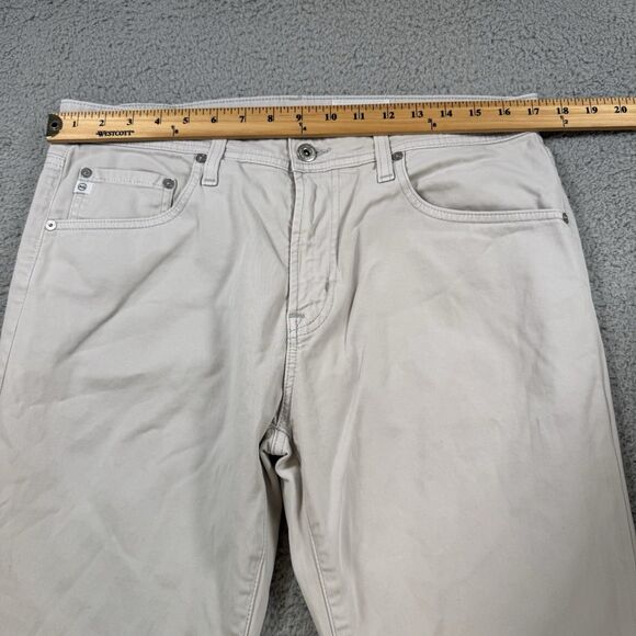S Adriano Goldschmied Pants Men's 34x29 Grey AG The Everett Slim Straight Chino - Picture 4 of 11